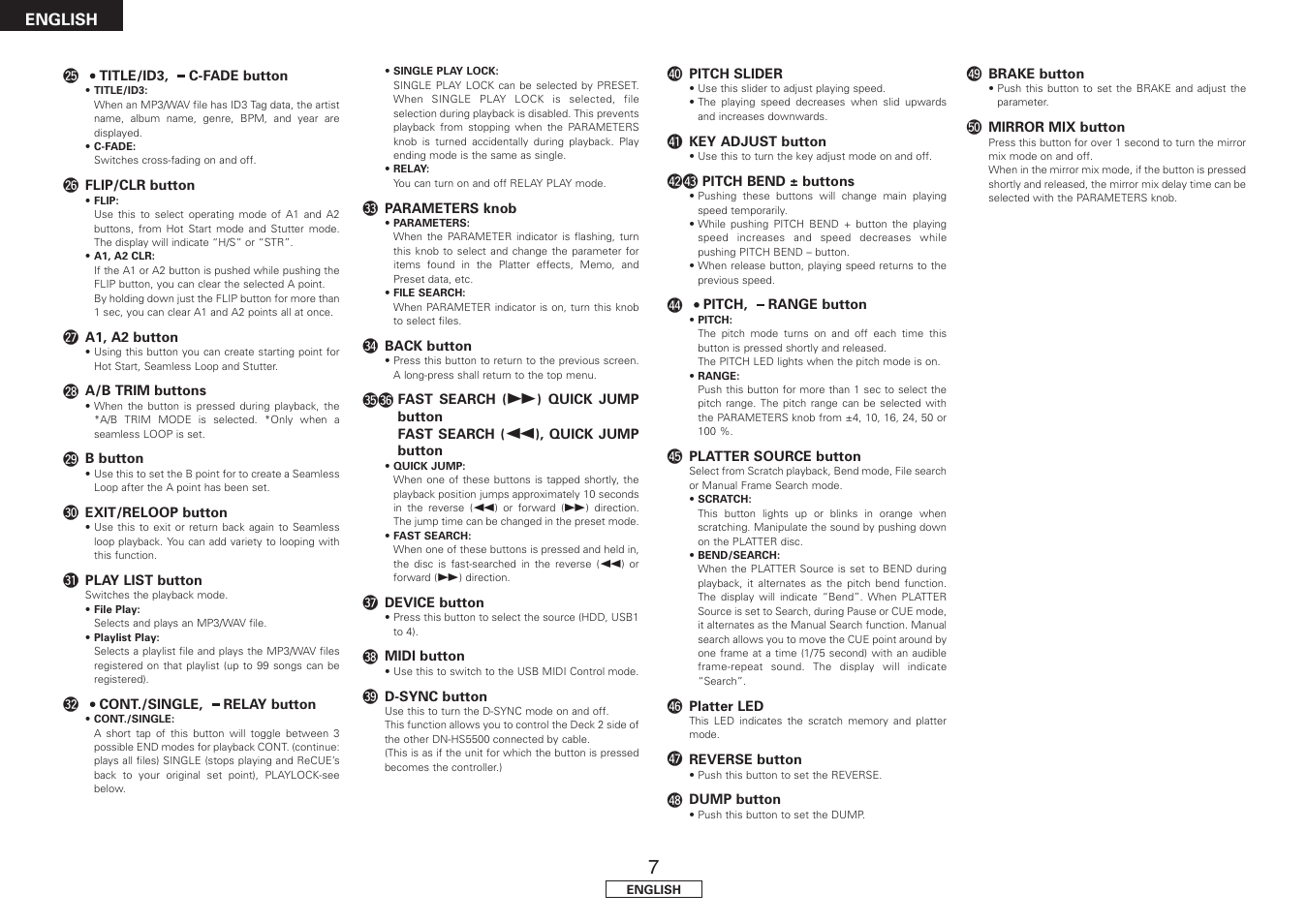 Denon DN-HS5500 User Manual | Page 12 / 41