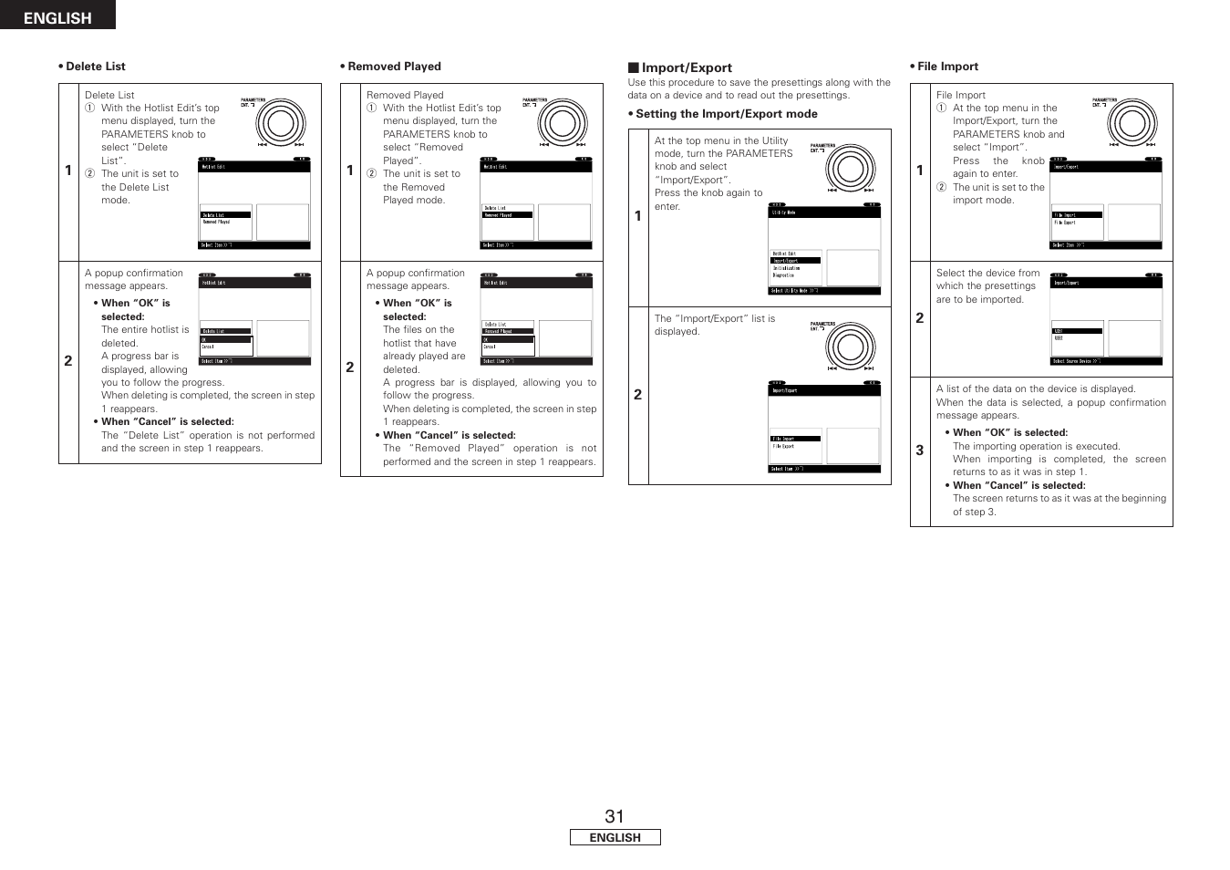 English | Denon DN-HS5500 User Manual | Page 36 / 41