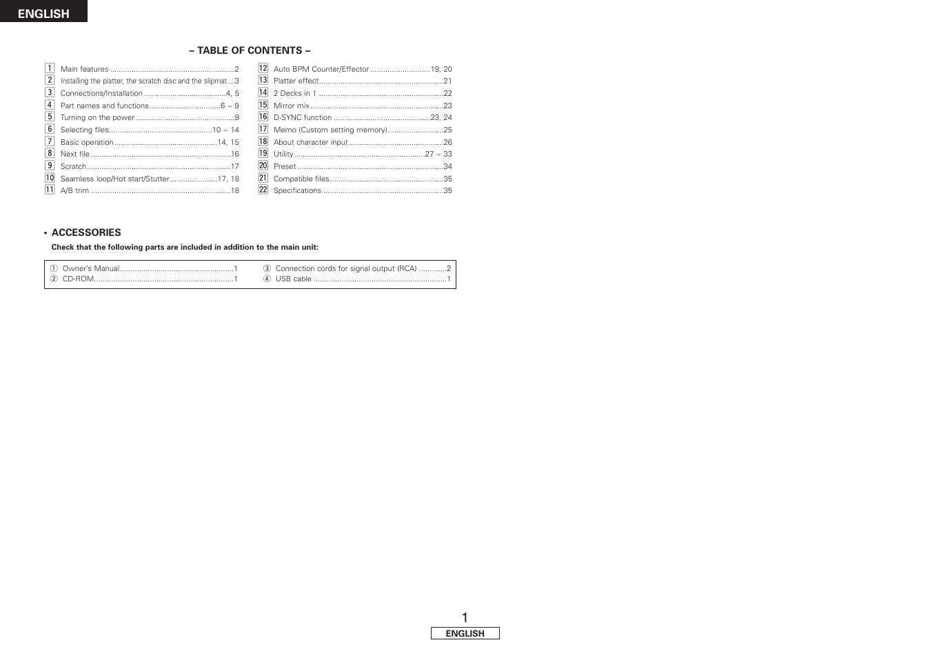 Denon DN-HS5500 User Manual | Page 6 / 41