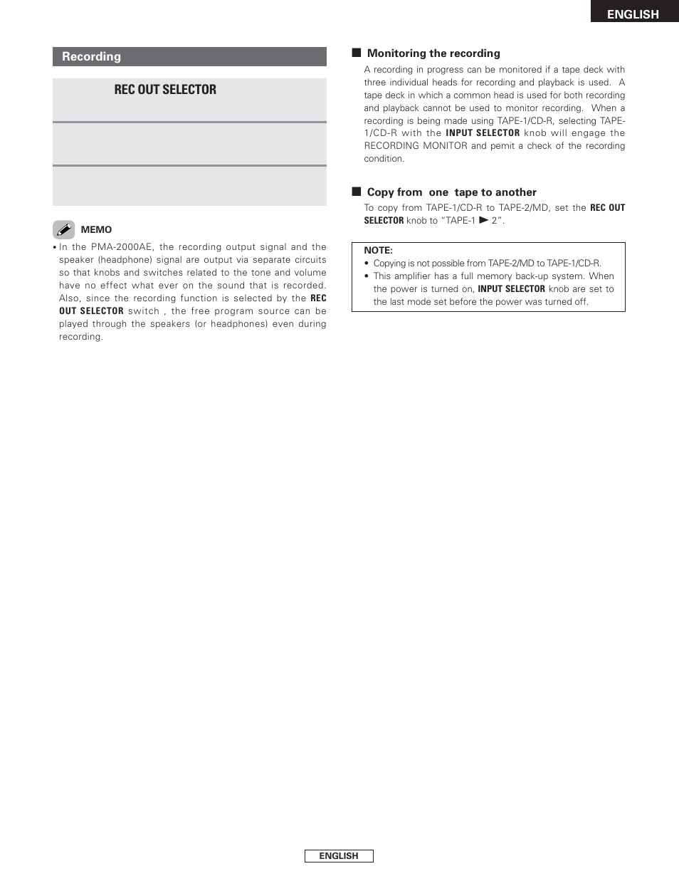 Denon PMA-2000AE User Manual | Page 15 / 90