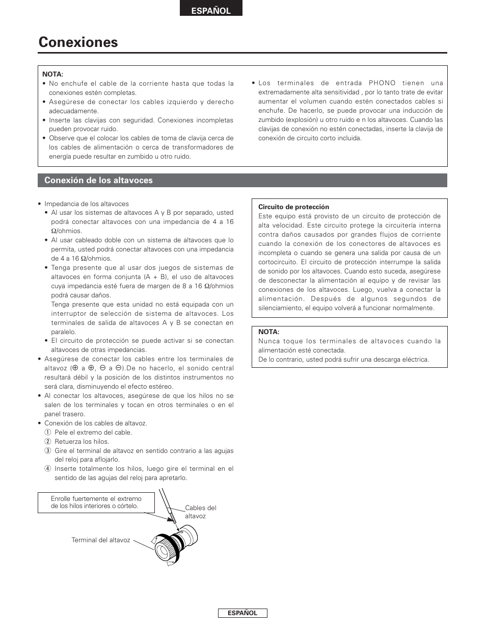 Conexiones | Denon PMA-2000AE User Manual | Page 60 / 90
