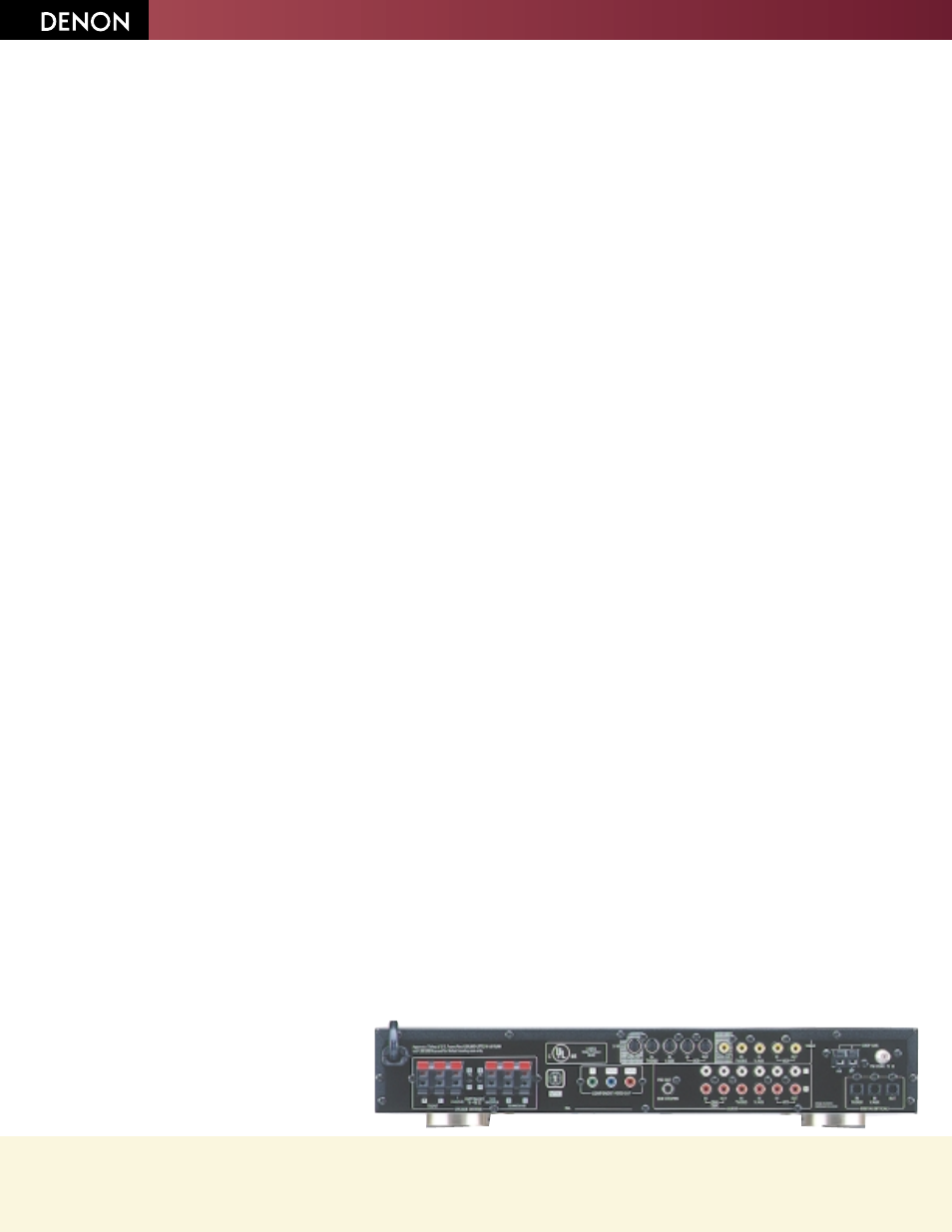 Dht-1000dv | Denon DHT-1000DV User Manual | Page 2 / 2