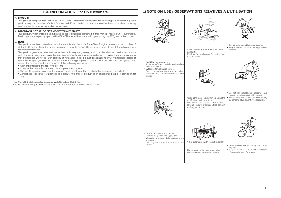 Denon AVR-2809CI User Manual | Page 3 / 102