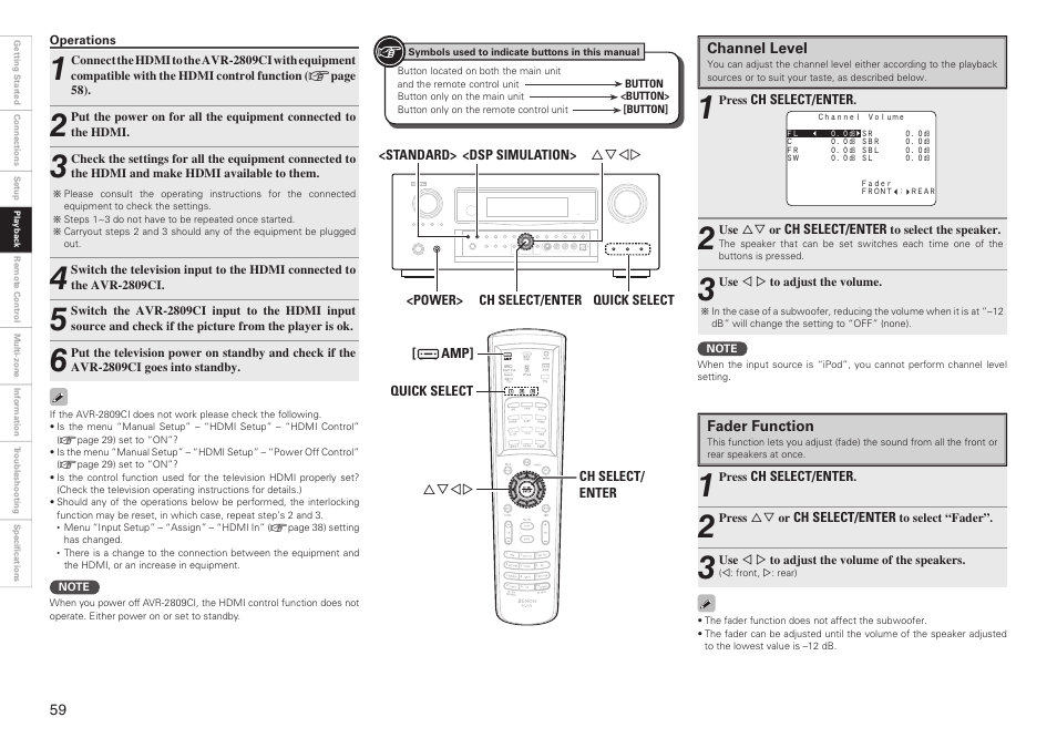 Denon AVR-2809CI User Manual | Page 62 / 102