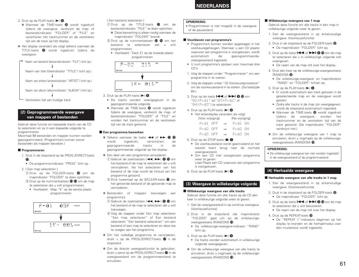 Nederlands | Denon DN-C615 User Manual | Page 61 / 76