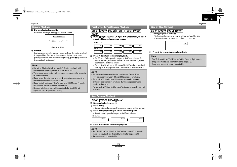 Denon DVD-1800BD User Manual | Page 20 / 45