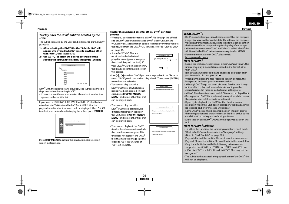 Denon DVD-1800BD User Manual | Page 30 / 45