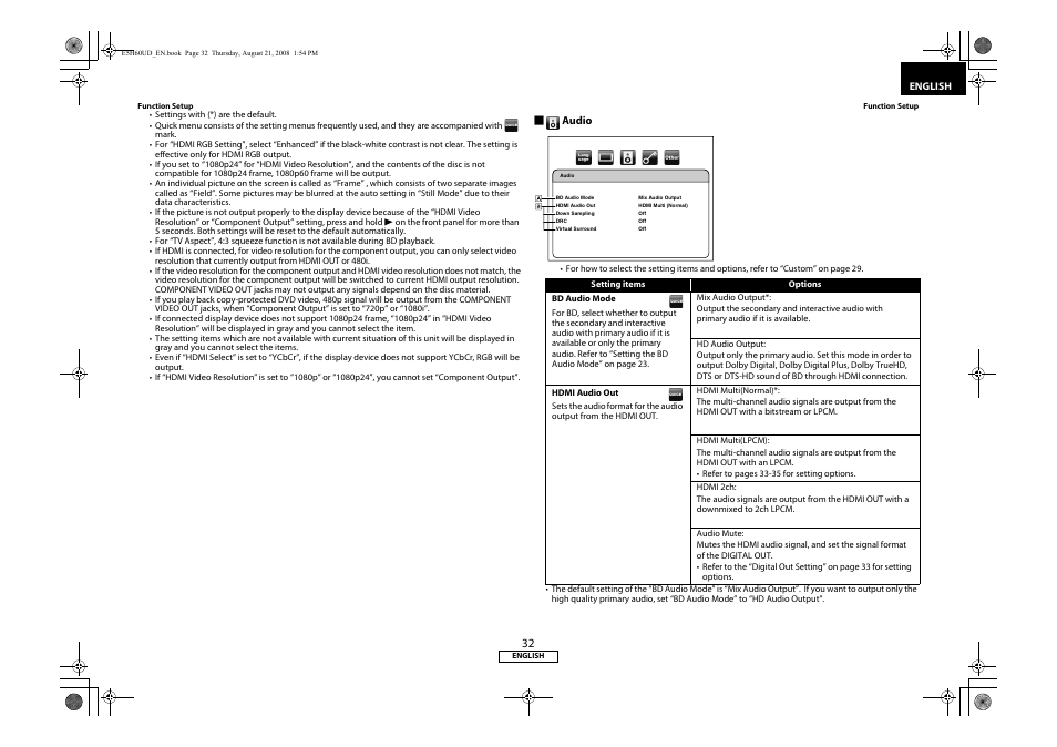 Denon DVD-1800BD User Manual | Page 36 / 45