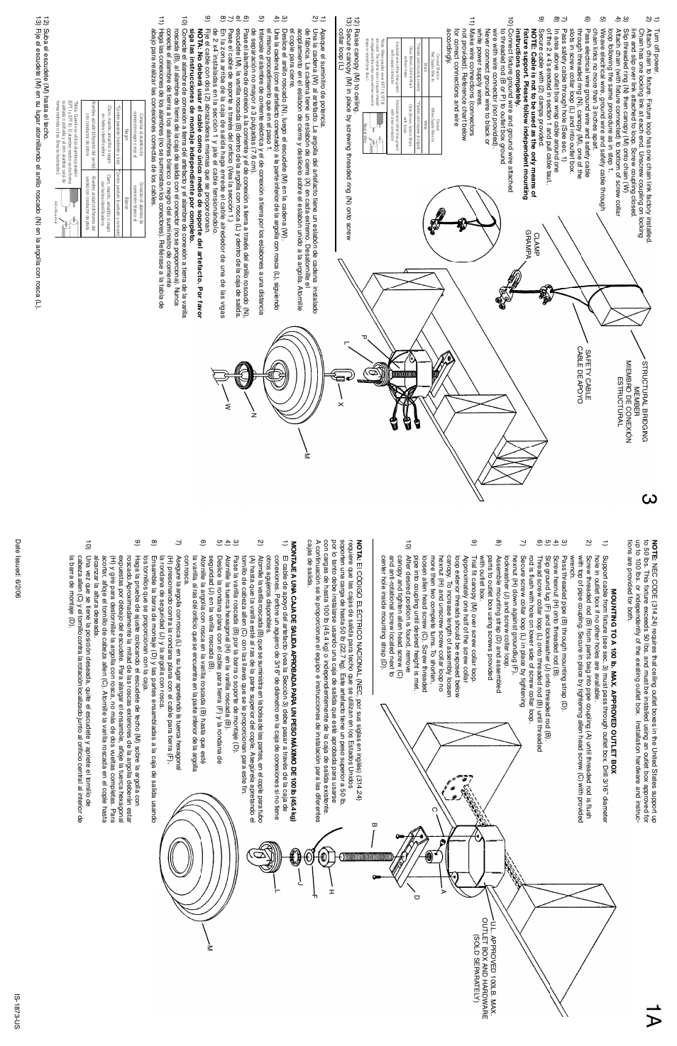 Kichler 1873 User Manual | 2 pages