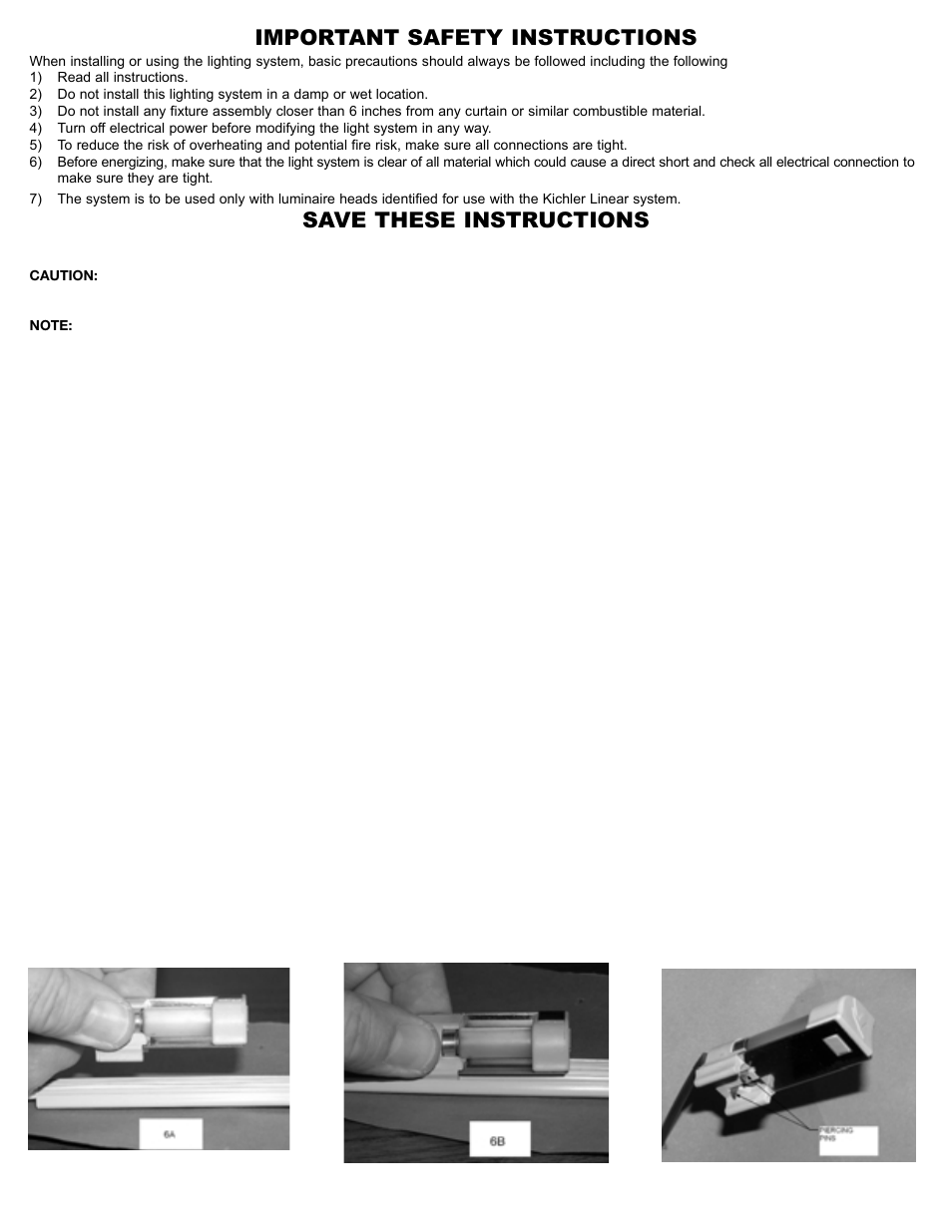 Kichler 10215 User Manual | 1 page