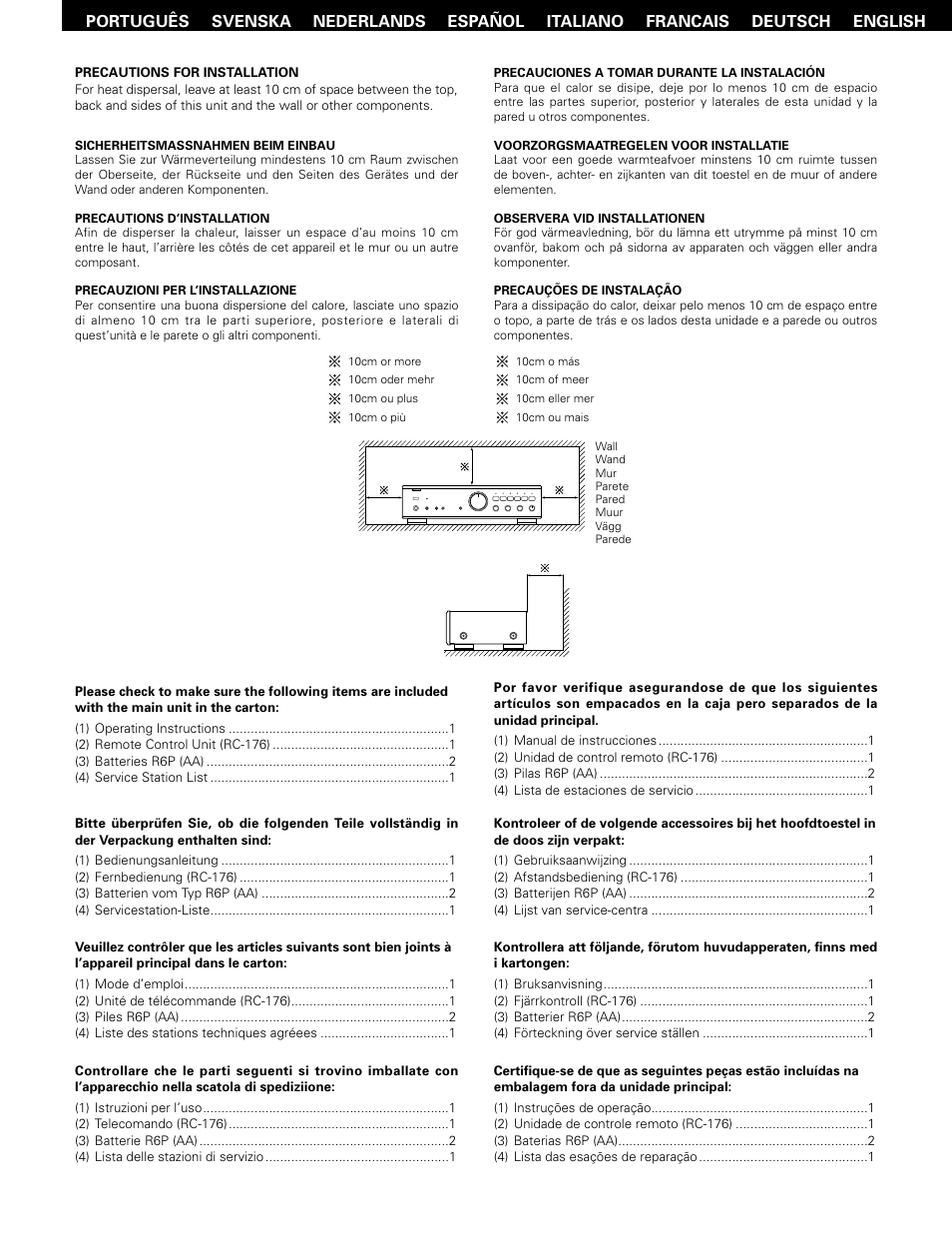 Denon PMA-495R User Manual | Page 3 / 14