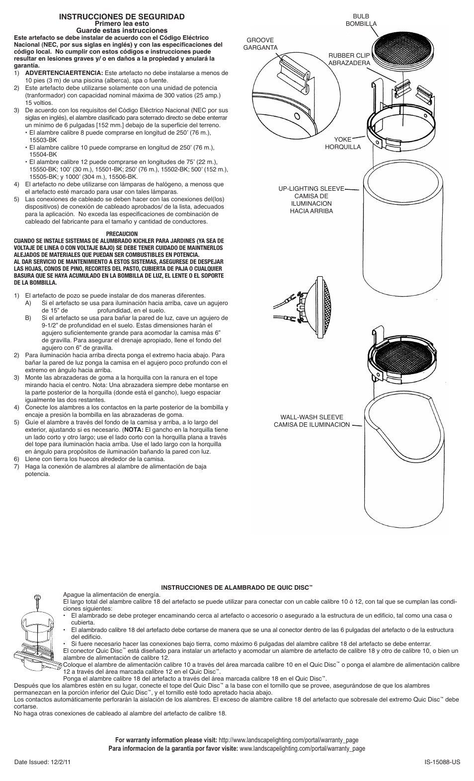 Kichler 15088 User Manual | Page 2 / 2