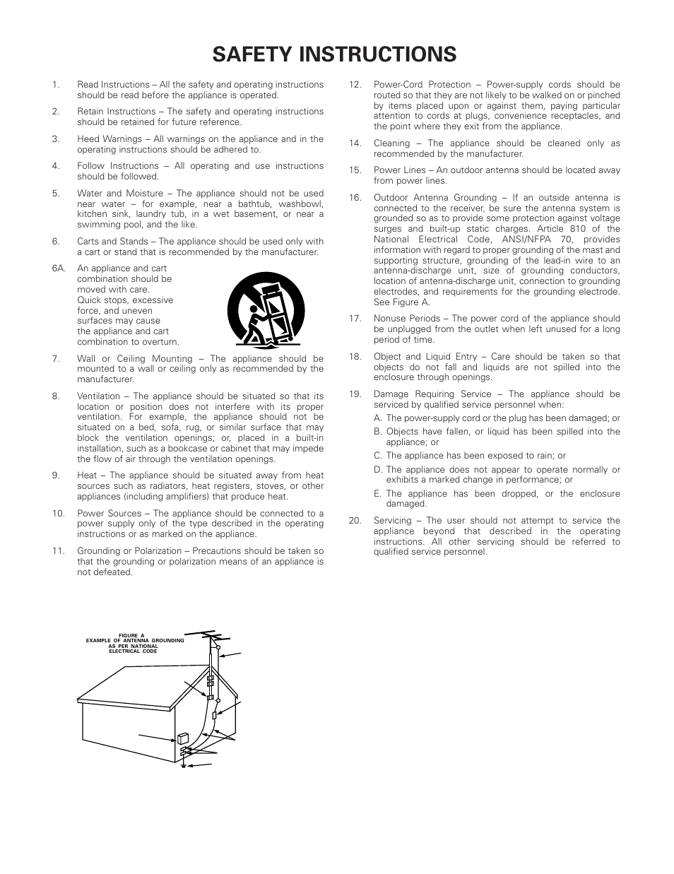 Safety instructions | Denon AVR-3801 User Manual | Page 4 / 72