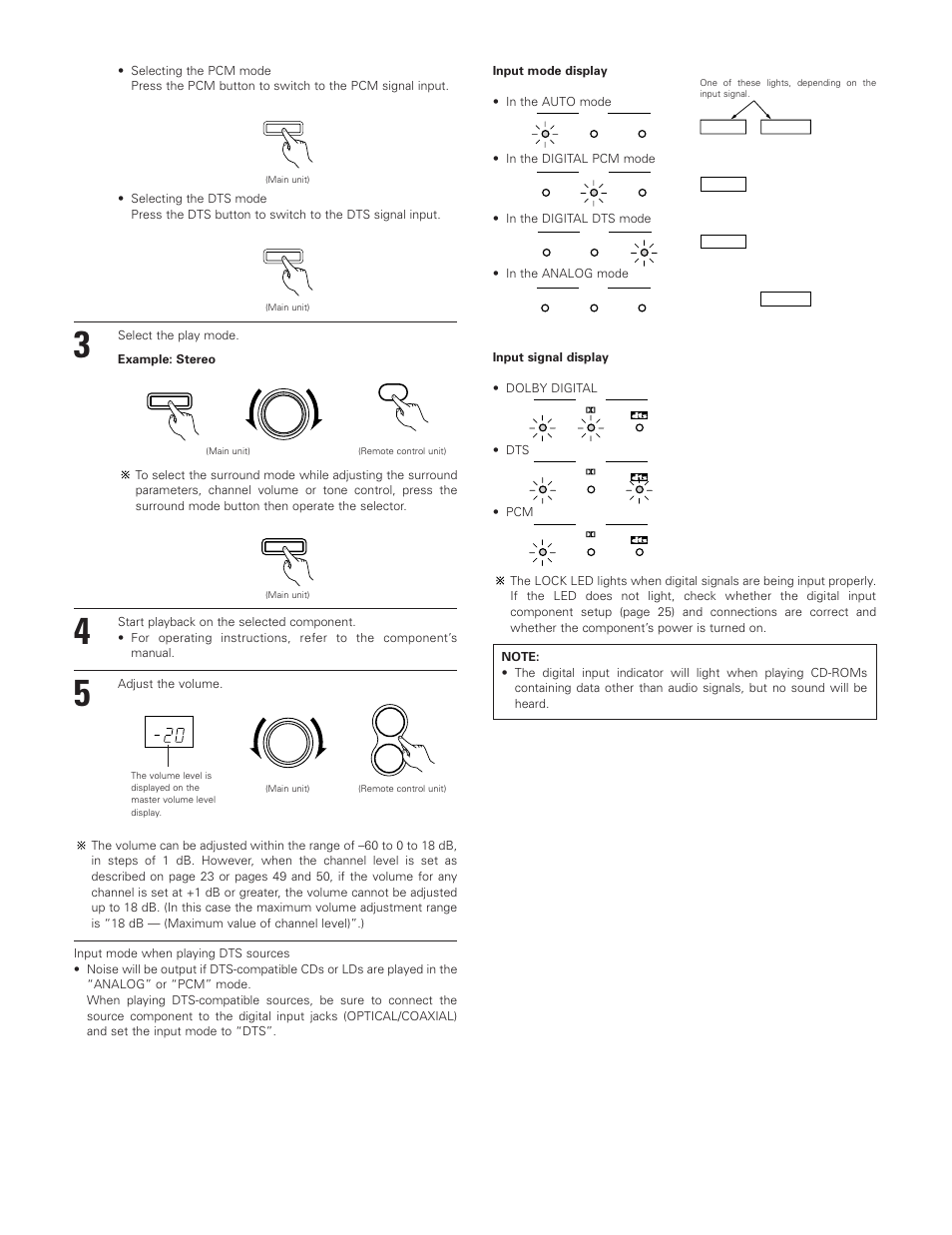 Denon AVR-3801 User Manual | Page 44 / 72
