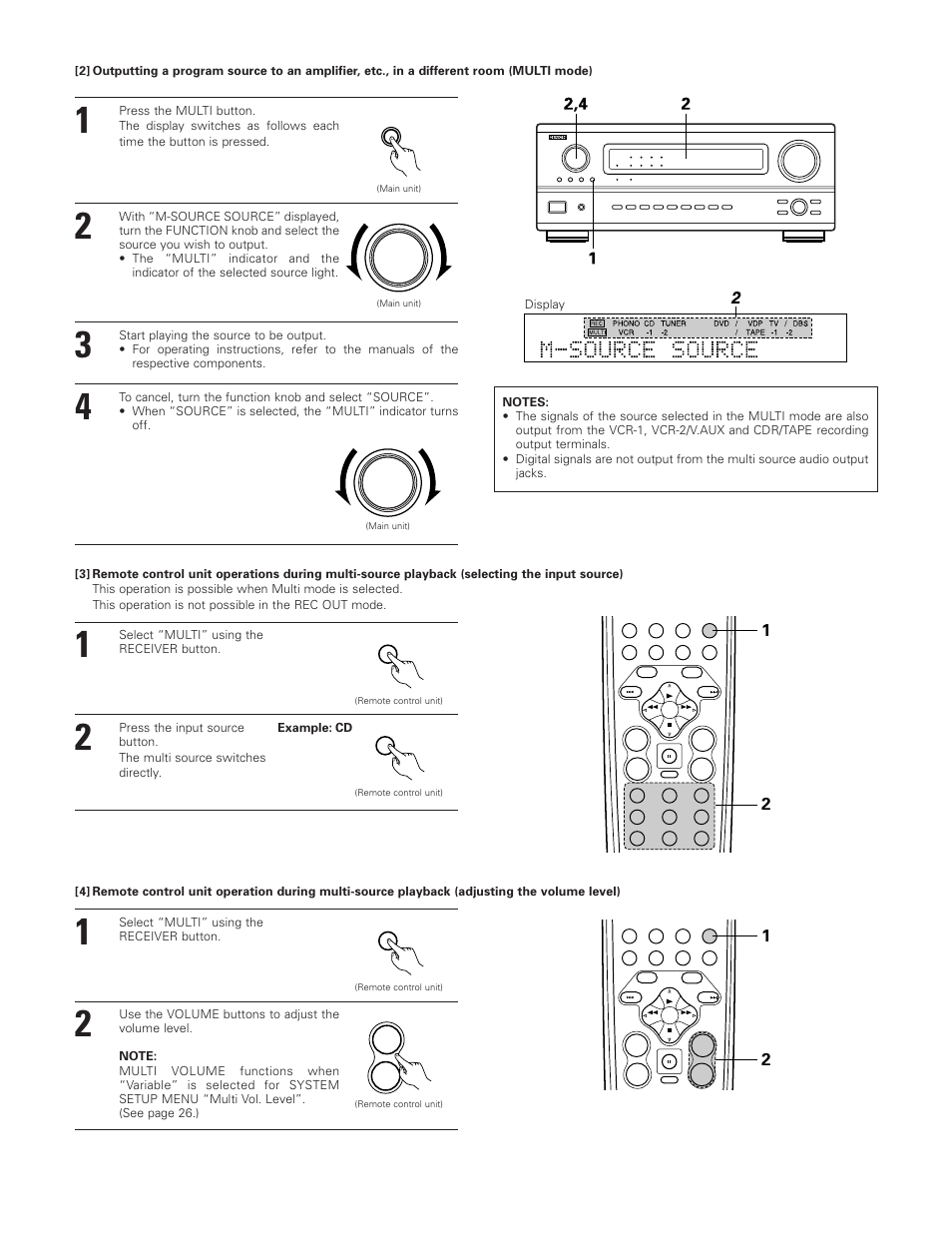 Denon AVR-3801 User Manual | Page 47 / 72