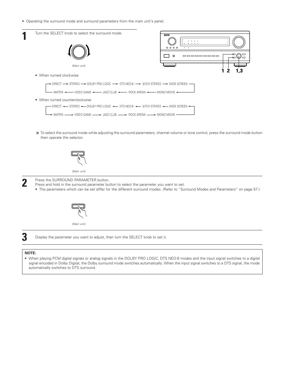 Denon AVR-3801 User Manual | Page 56 / 72