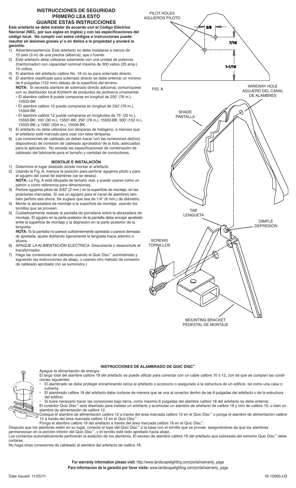 Kichler 15065 User Manual | Page 2 / 2