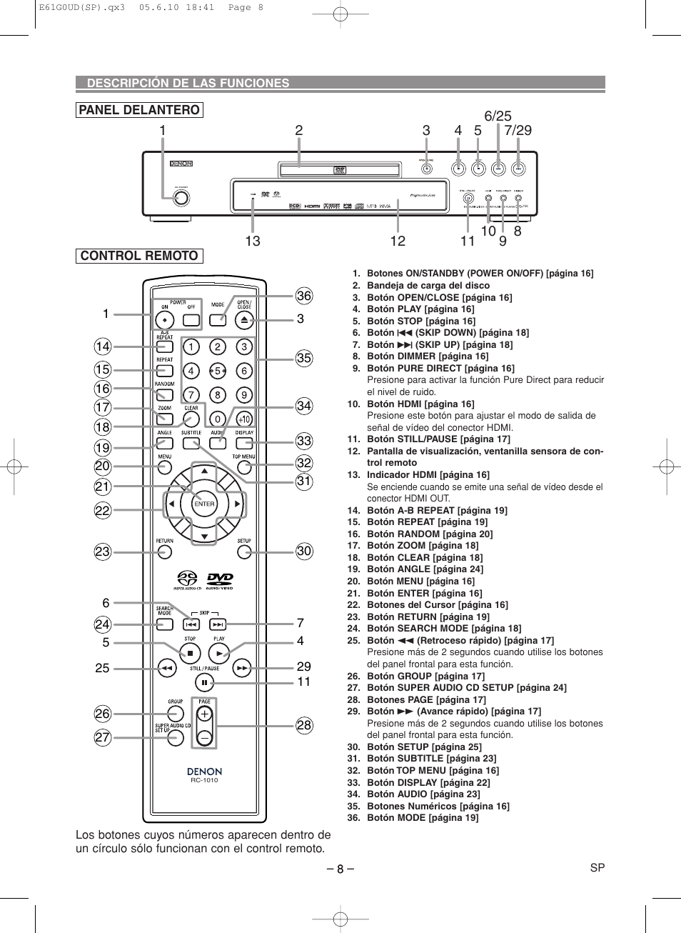 Denon DVD-756 User Manual | Page 38 / 62