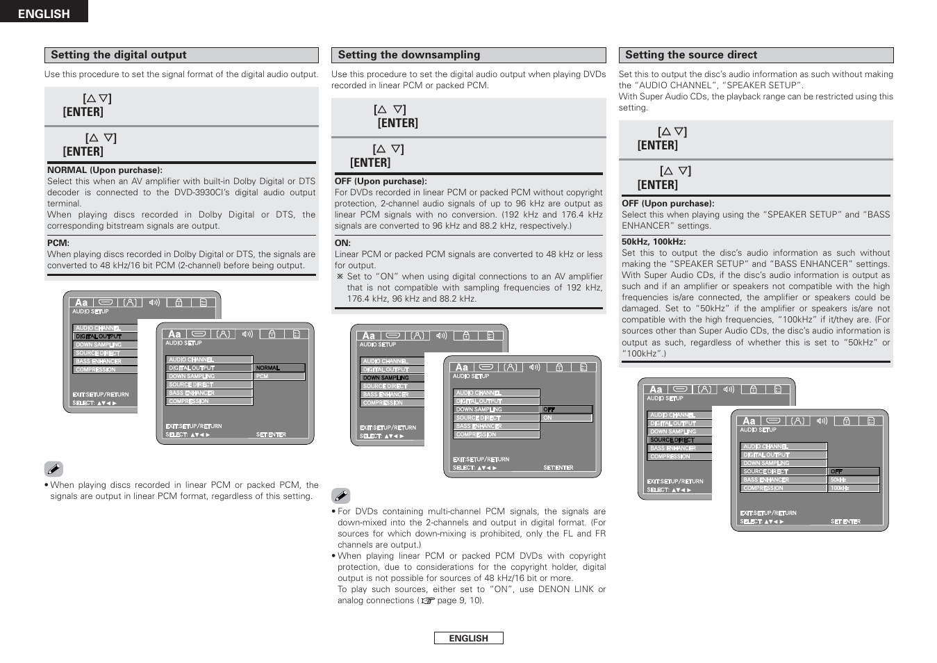 Denon DVD-3930CI User Manual | Page 26 / 54