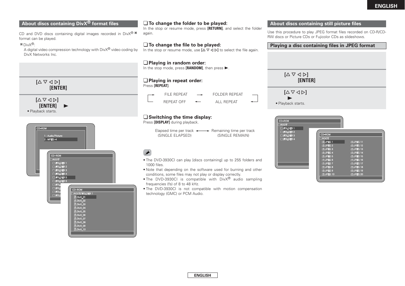 Denon DVD-3930CI User Manual | Page 43 / 54