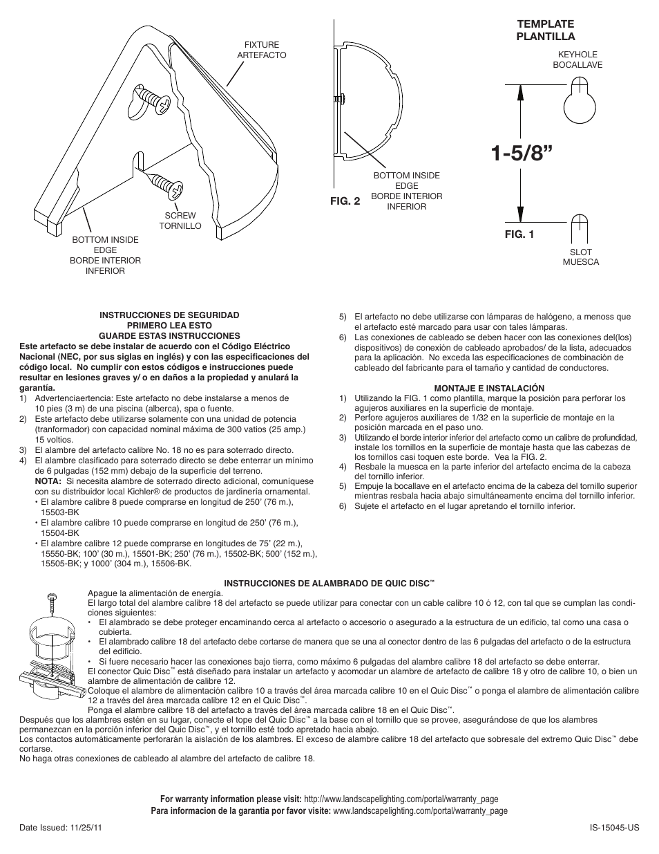 Kichler 15045 User Manual | Page 2 / 2