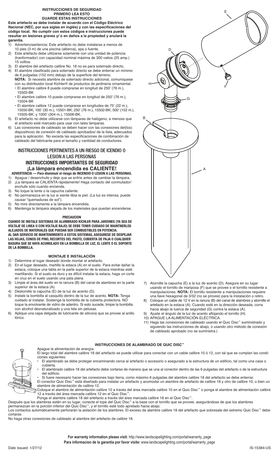 Kichler 15384 User Manual | Page 2 / 2