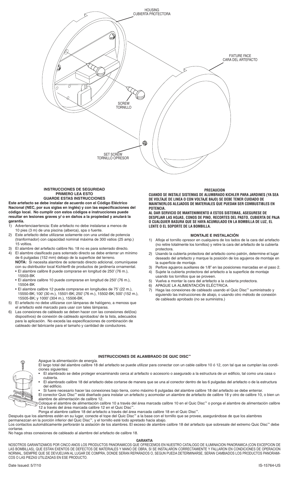 Kichler 15764 User Manual | Page 2 / 2