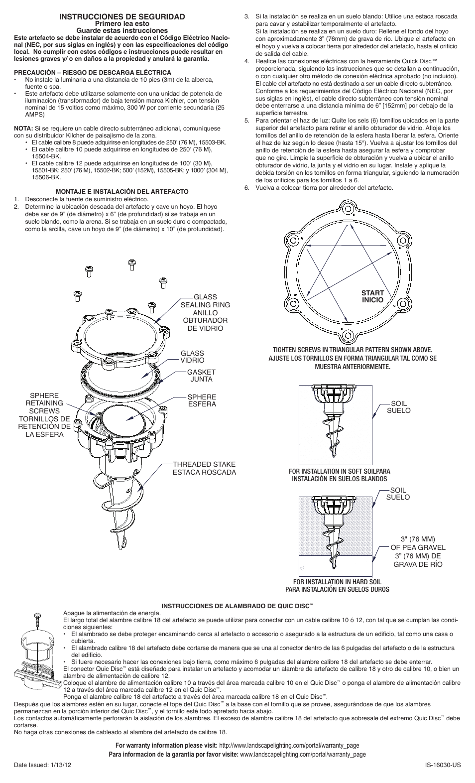 Kichler 16030 User Manual | Page 2 / 2