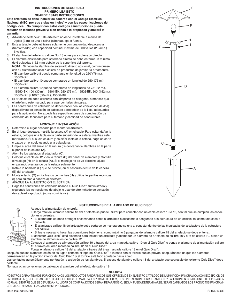 Kichler 15435 User Manual | Page 2 / 2