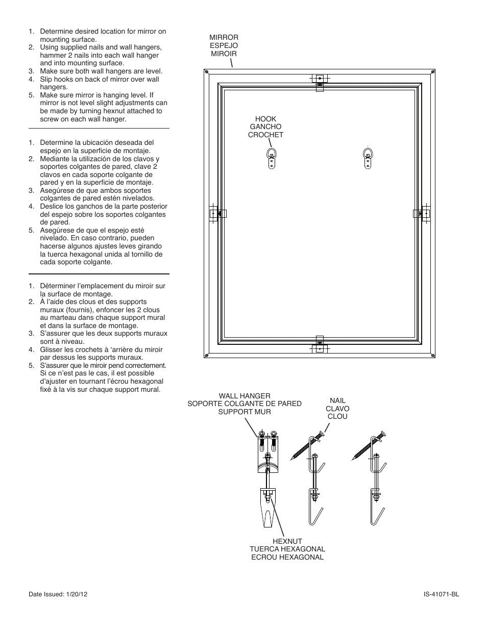 Kichler 41071 User Manual | 1 page
