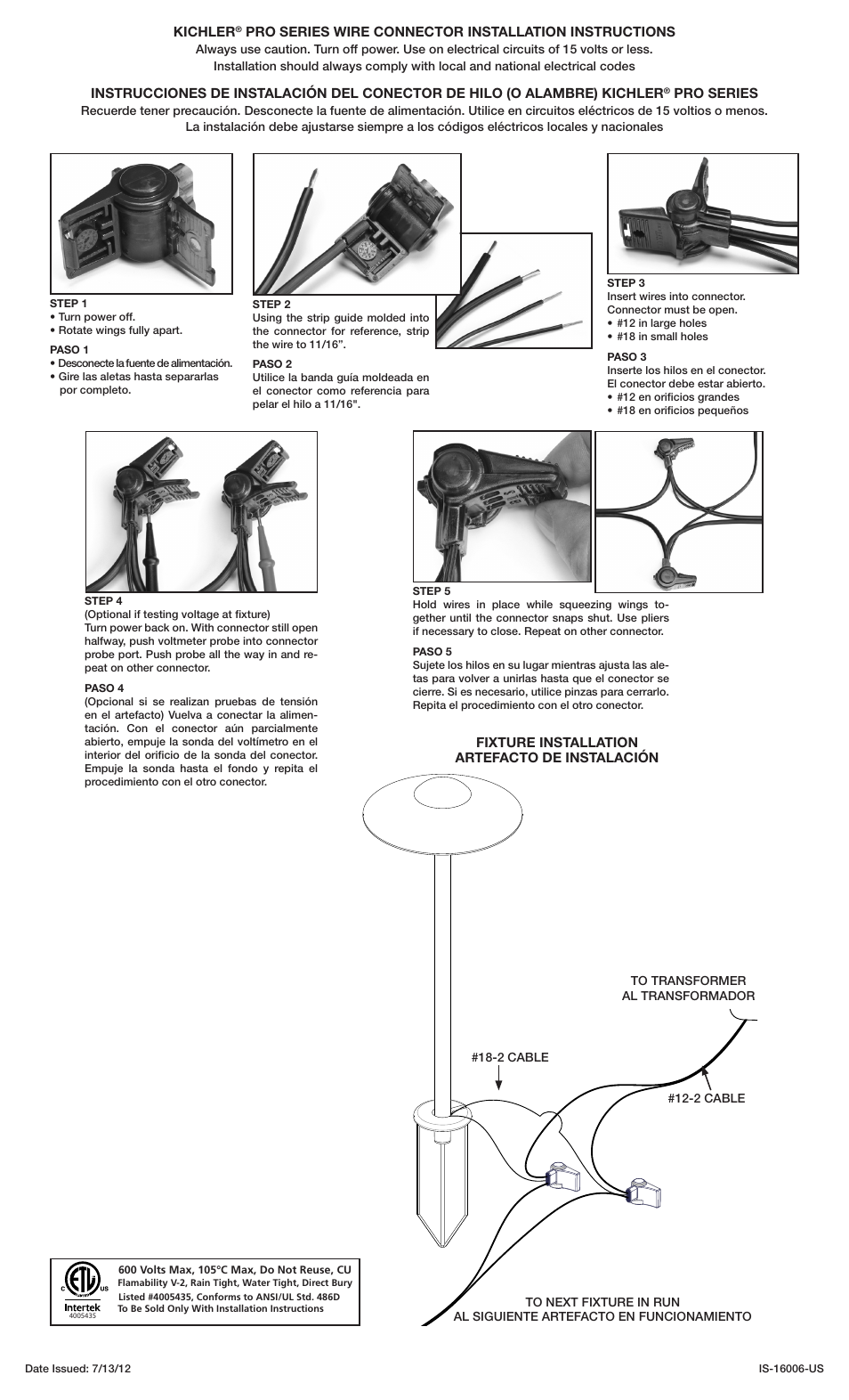 Kichler 16006 User Manual | Page 2 / 2