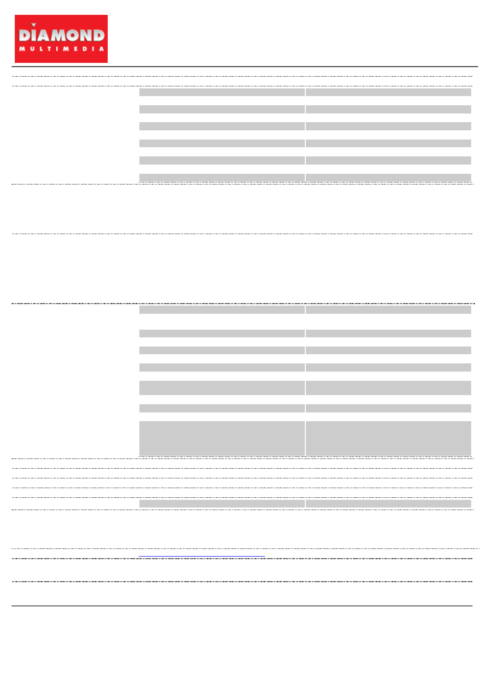 Diamond Multimedia ATI Radeon HD 4770 PCIE User Manual | 1 page
