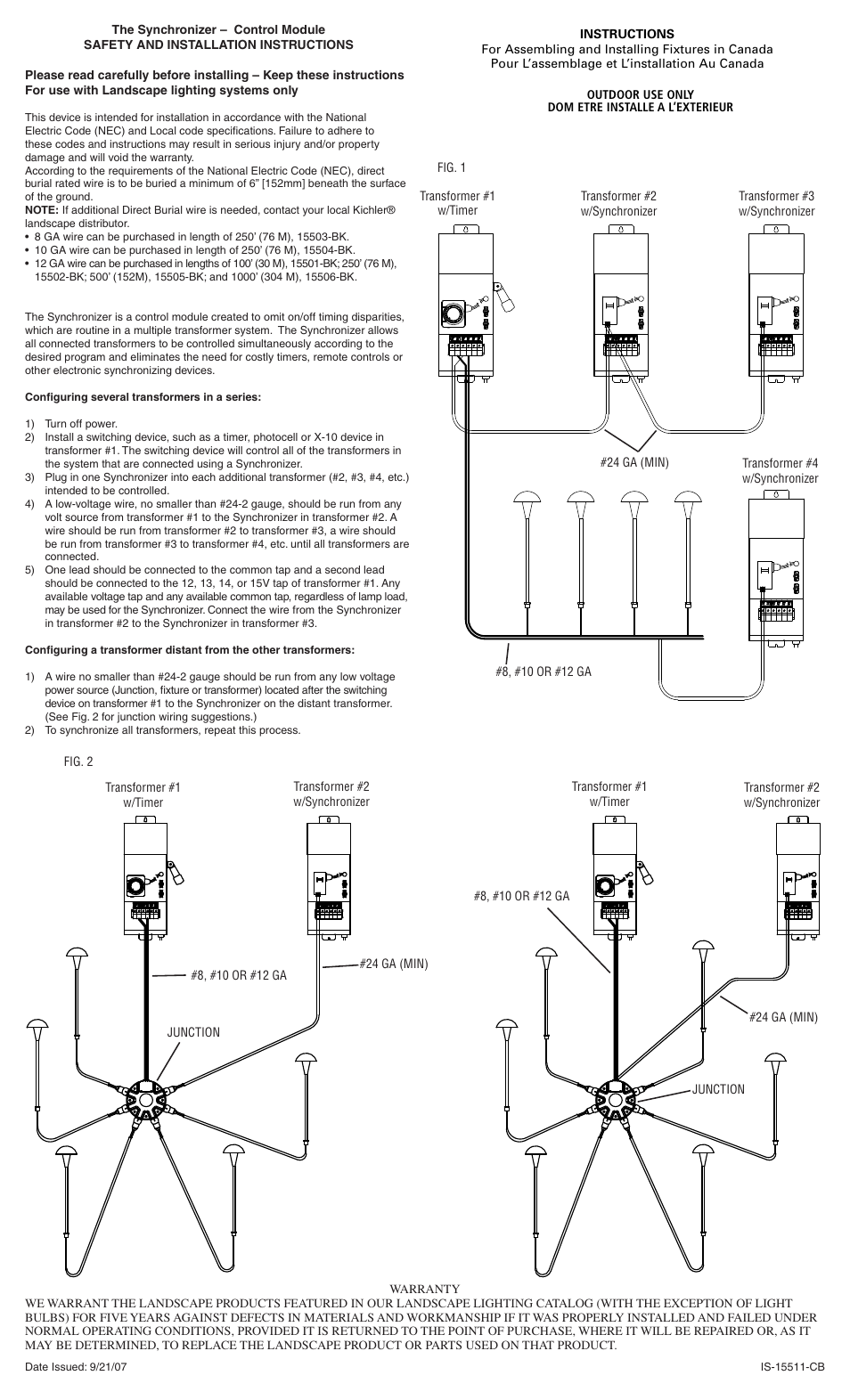 Kichler 15511 User Manual | 1 page