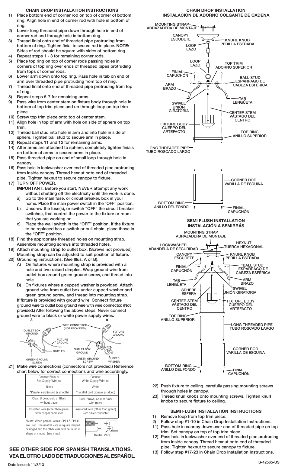 Kichler 42565 User Manual | 2 pages