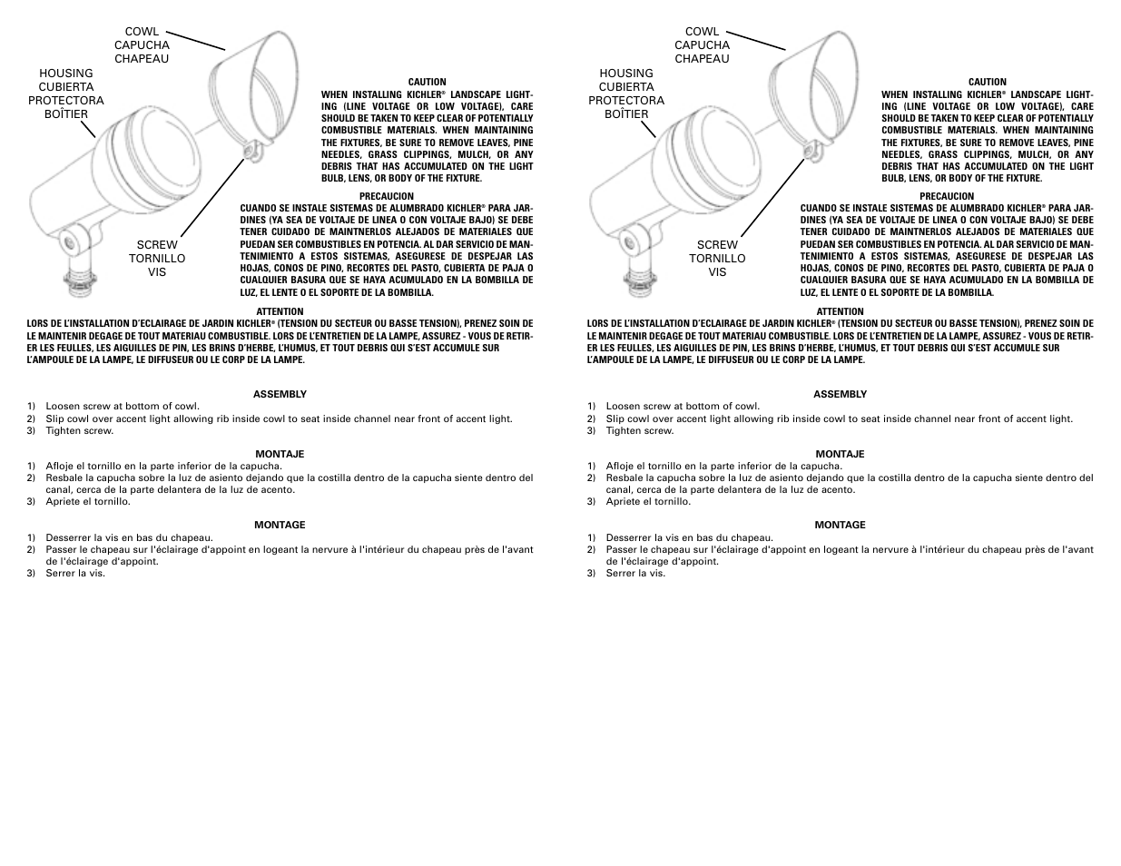 Kichler 15620 User Manual | 1 page