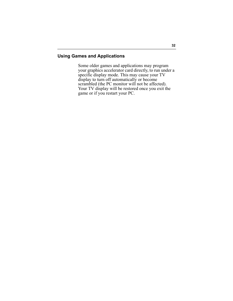 Using games and applications | ATI Technologies RADEON 9000 User Manual | Page 36 / 36