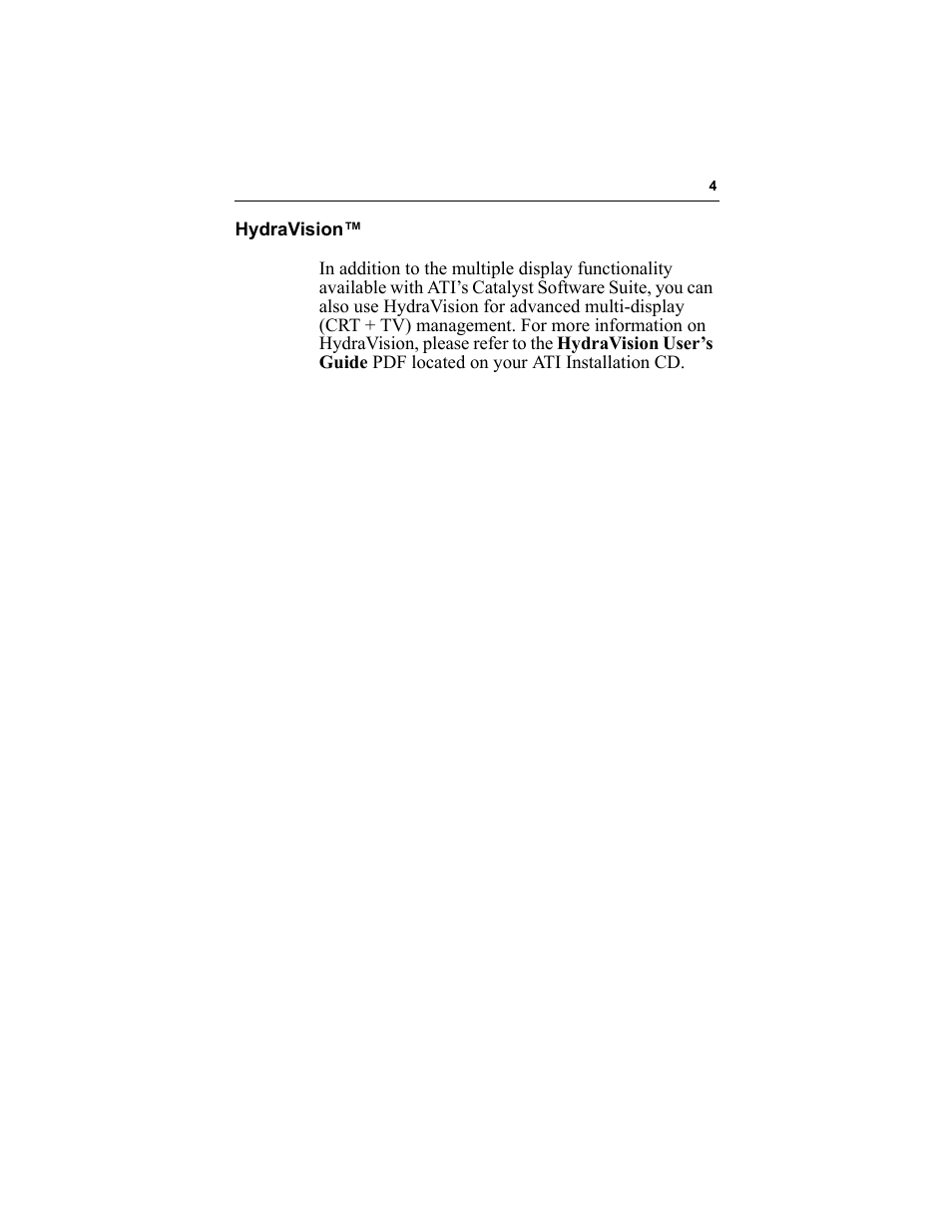 Hydravision | ATI Technologies RADEON 9000 User Manual | Page 8 / 36