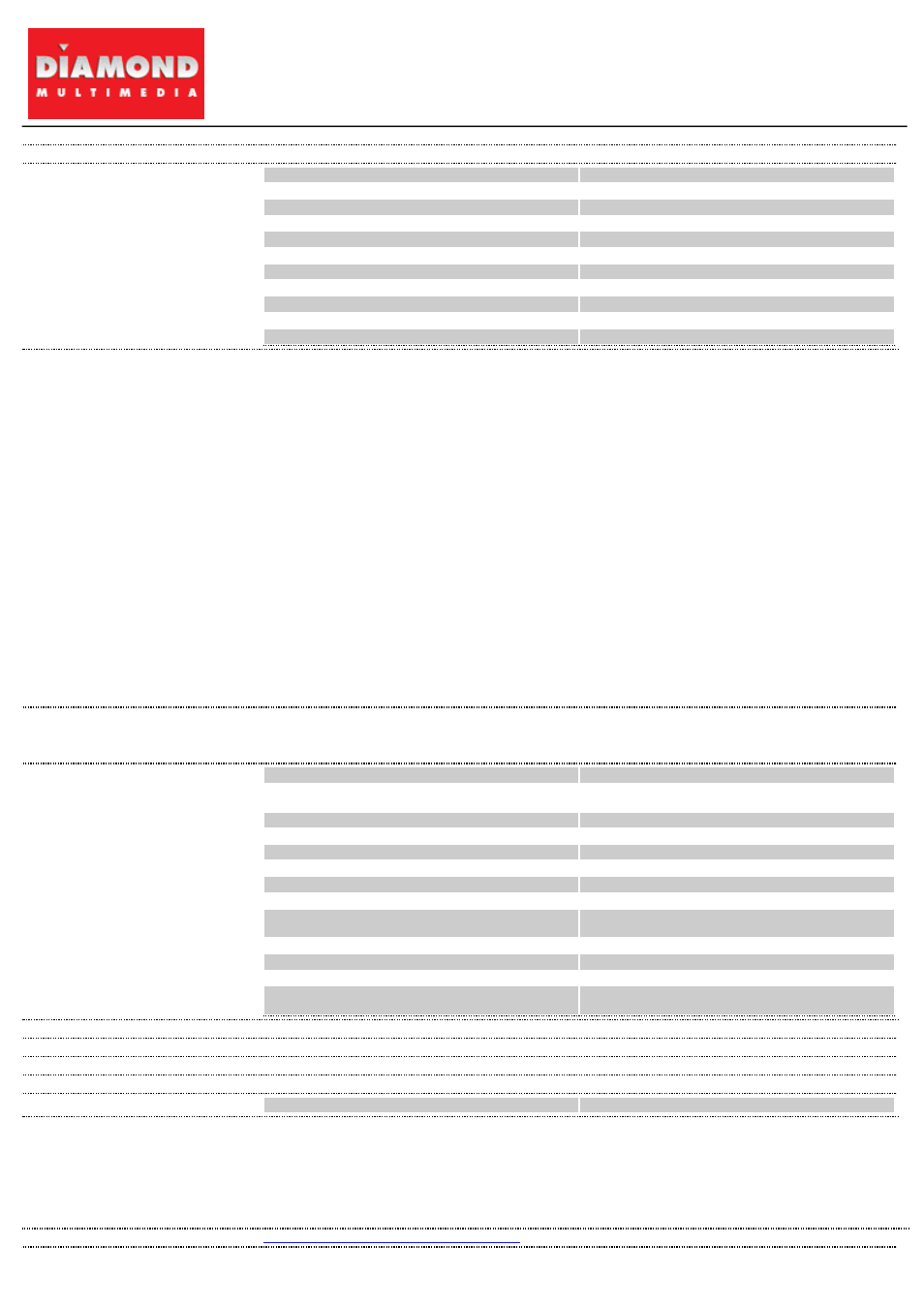 Diamond Multimedia 4870PE5512OC User Manual | 2 pages