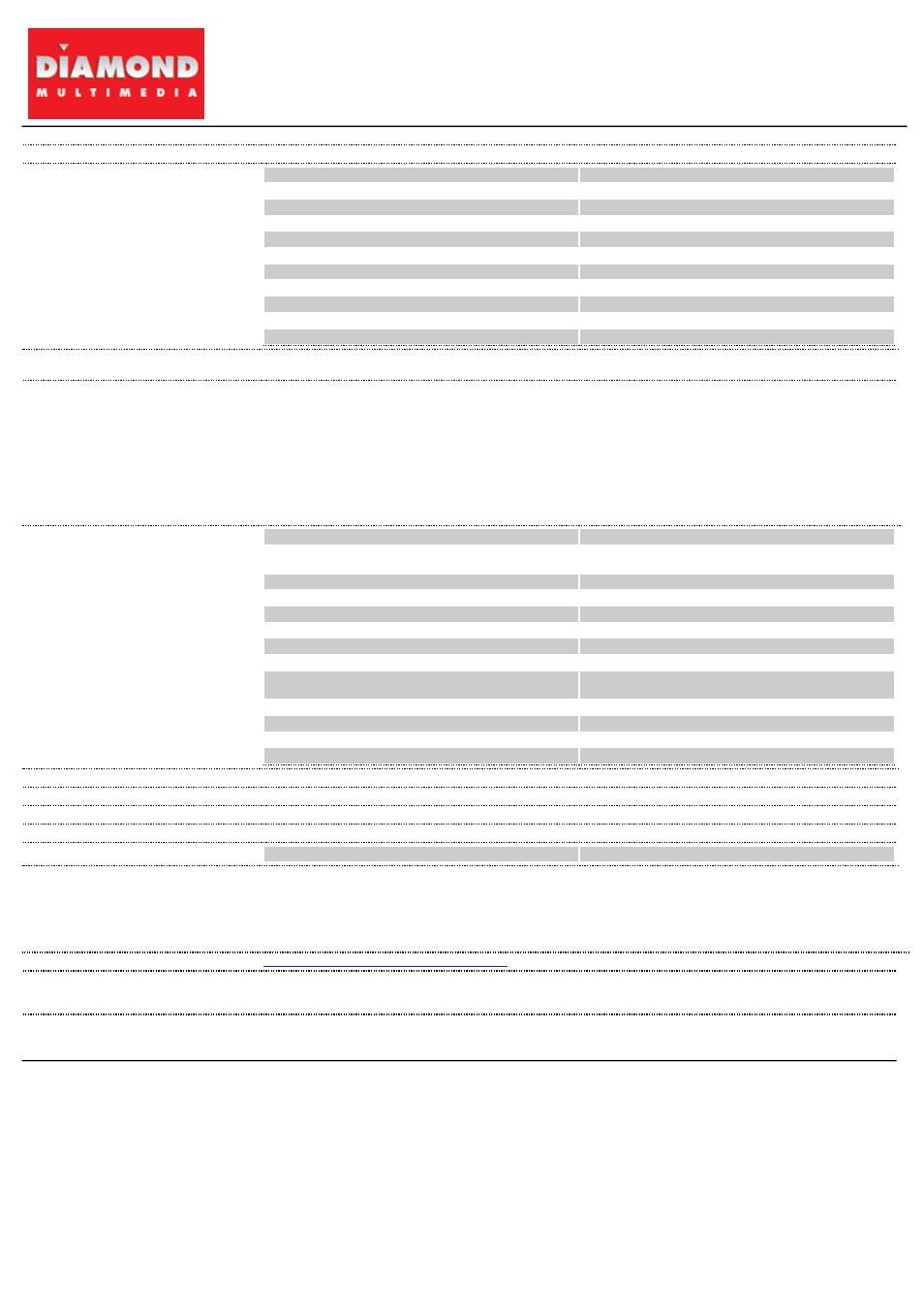 Diamond Multimedia ATI Radeon 2400PCI256T User Manual | 1 page