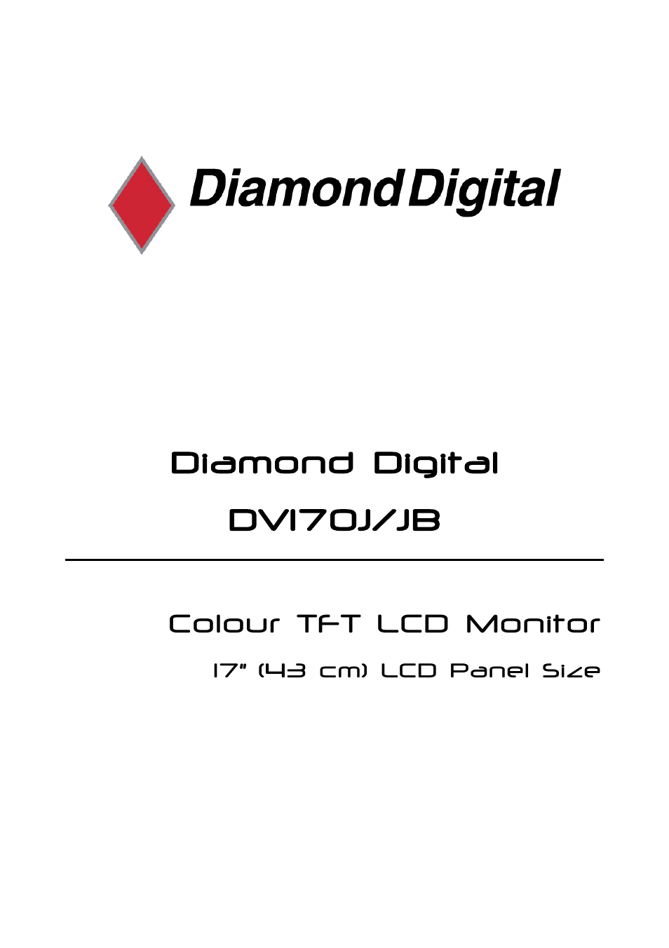 Diamond Multimedia DV170J/JB User Manual | 27 pages