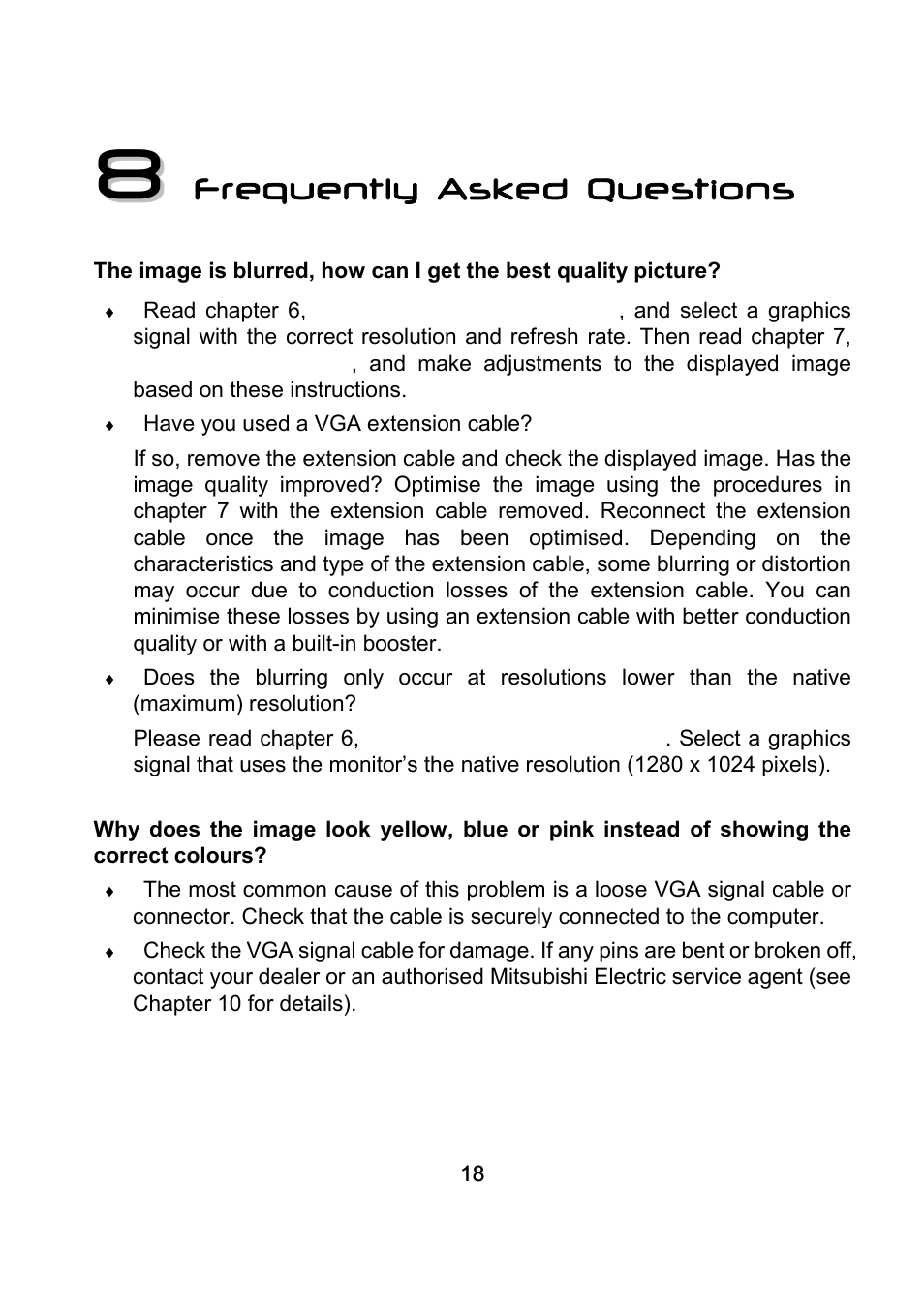 8 frequently asked questions, Frequently, Asked questions | Frequently asked questions | Diamond Multimedia DV170J/JB User Manual | Page 22 / 27