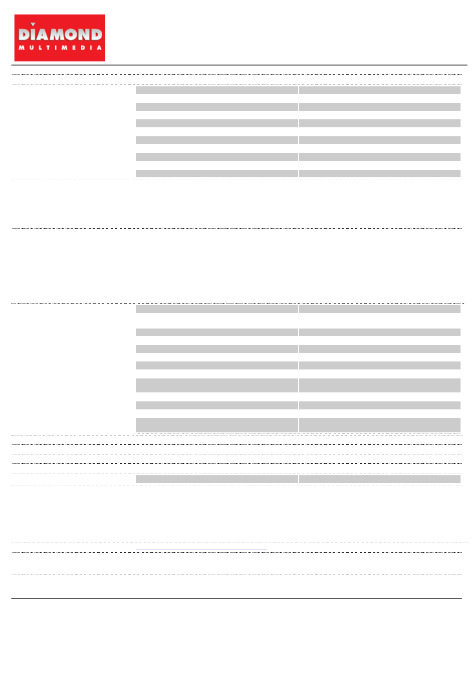 Diamond Multimedia SKU 4870PE5512DT User Manual | 1 page