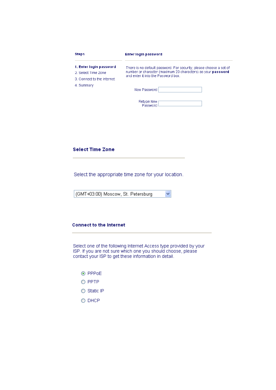 Step 3, Step 4, Step 5 | Draytek Vigor2100 User Manual | Page 16 / 37