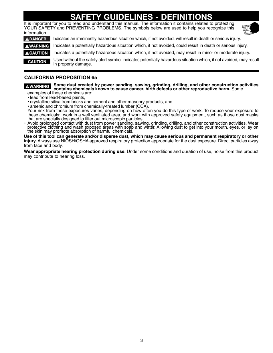 Safety guidelines - definitions | Draytek SHOPMASTER SM200L User Manual | Page 3 / 77