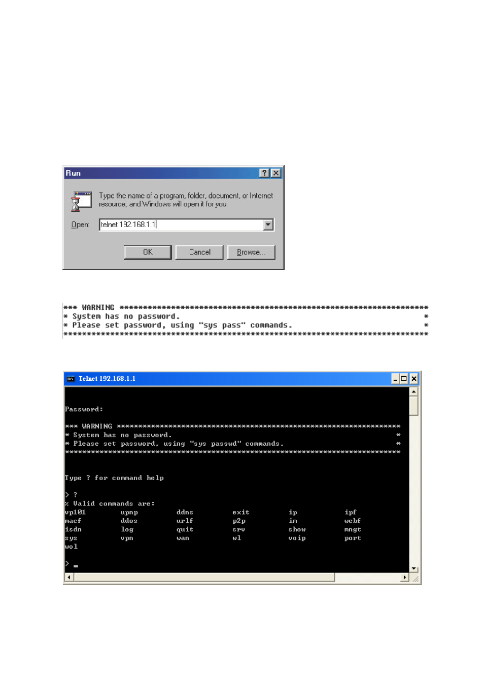 Draytek Telnet Command 1.11 User Manual | Page 7 / 137