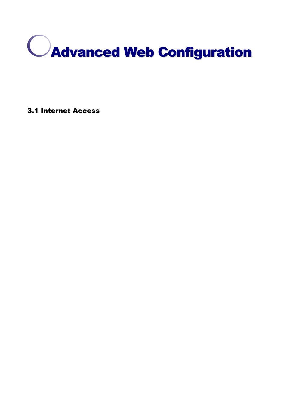 Advanced web configuration | Draytek VIGOR 2700GE/E User Manual | Page 20 / 90