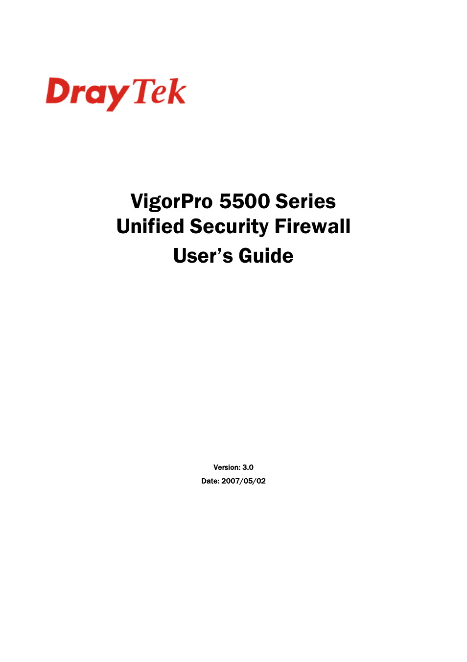 Draytek VigorPro 5500 Series User Manual | 250 pages