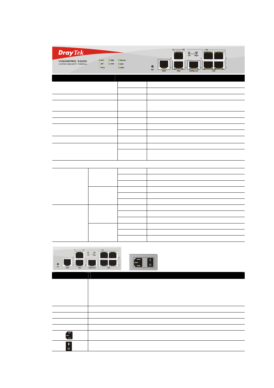 Draytek VigorPro 5500 Series User Manual | Page 12 / 250