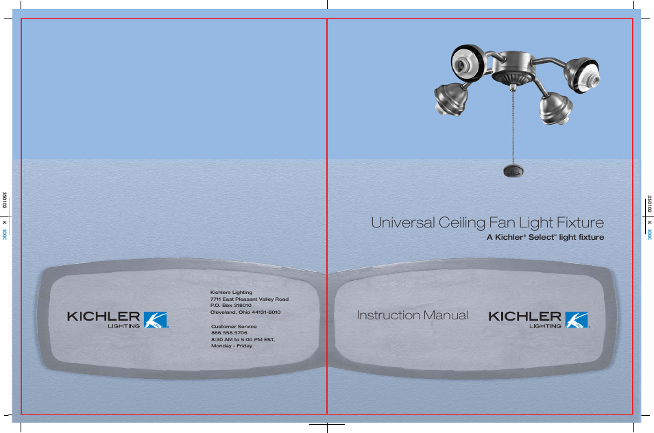 Kichler 350102 User Manual | 4 pages