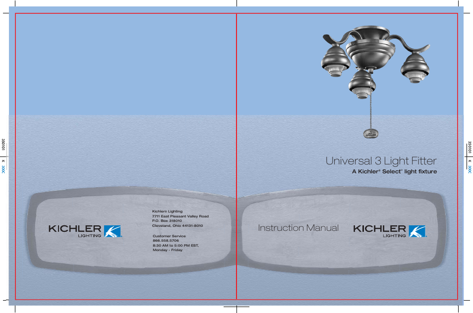 Kichler 350101 User Manual | 4 pages